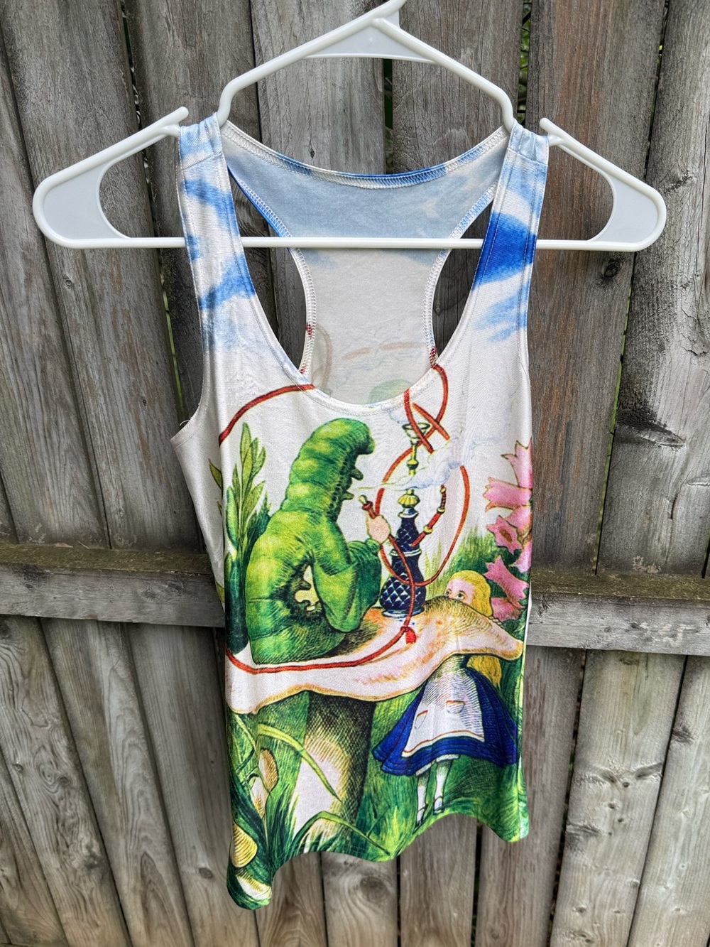 Alice in Wonderland Racerback Tank festival quirky concert One Size ? L